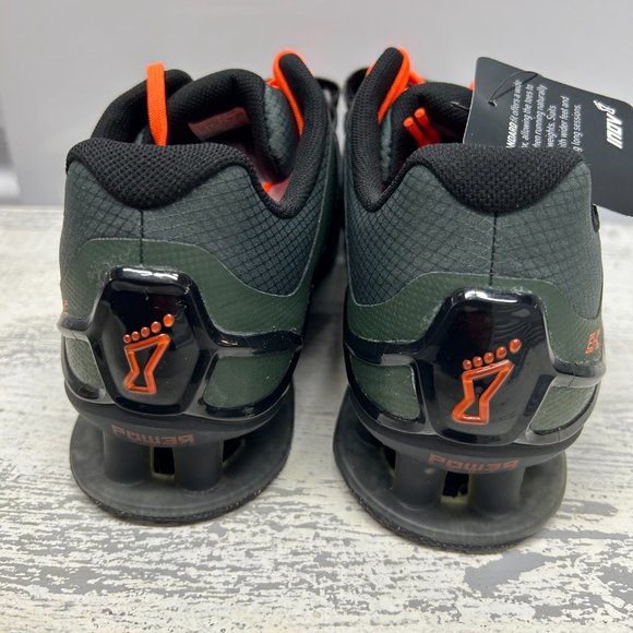 Inov-8 FASTLIFT 335 (Men): Elevate Performance in Thyme/Black/Orange - Picture 9 of 10